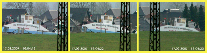 Die
fluicht über dein Deich