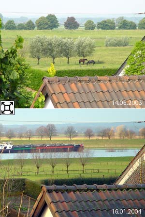 Kurzzeitige Veränderung der Landschaft